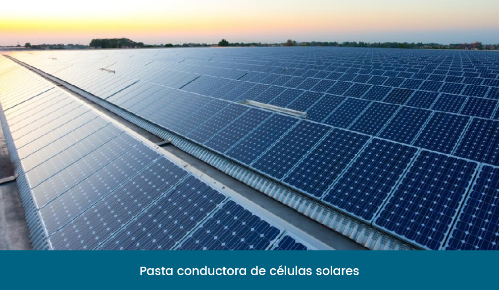 Pasta conductora de células solares